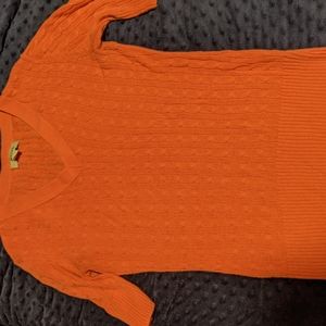 Merona coral 3/4 sleeve sweater